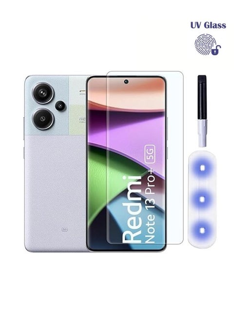 Screen Protector for Xiaomi Redmi Note 13 Pro Plus, UV Protection, Fingerprint sensor compatible