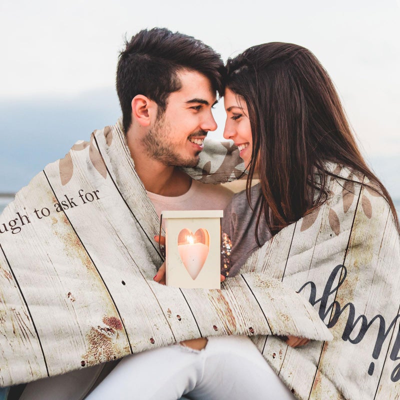 Dfaqehk Wedding Gifts for Couples 2026, Bridal Shower Gift for Bride to Be, Best Bride Gifts for Wedding Day, Unique Newlywed Gifts for Couples, Marriage Prayer Throw Blanket 60 x 50 Inch - Image 4