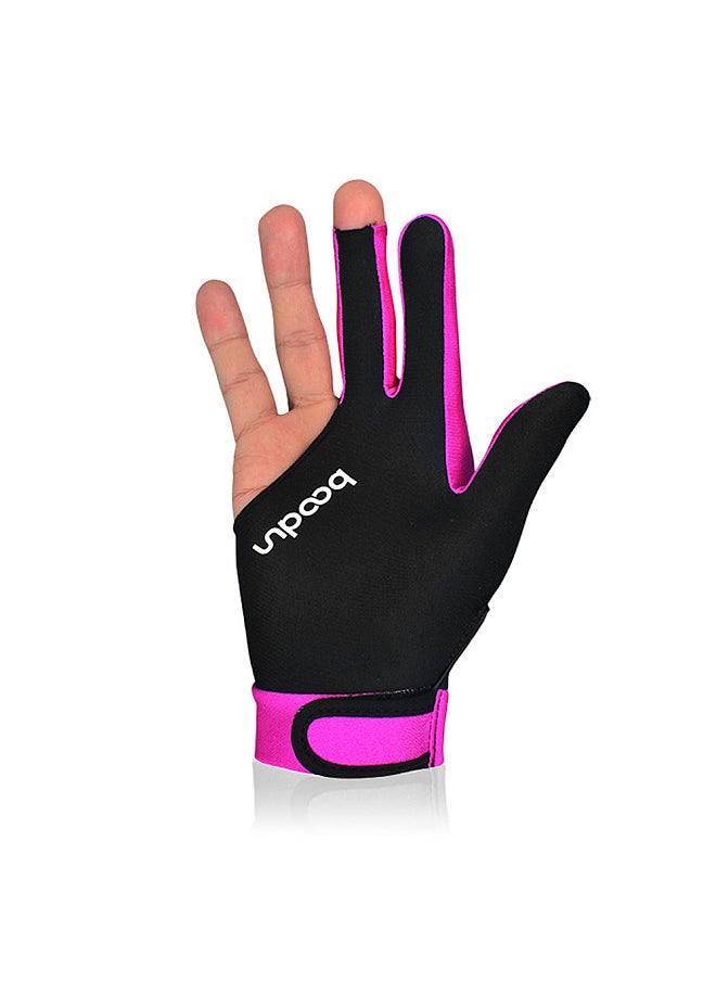 BOODUN 1Piece Billiard Glove 3 Fingers Cue Sports Glove Men Women Billiard Shooters Right Left Interchangeable Snooker Gloves  - Image 3