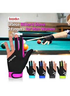 BOODUN 1Piece Billiard Glove 3 Fingers Cue Sports Glove Men Women Billiard Shooters Right Left Interchangeable Snooker Gloves  - Image 4