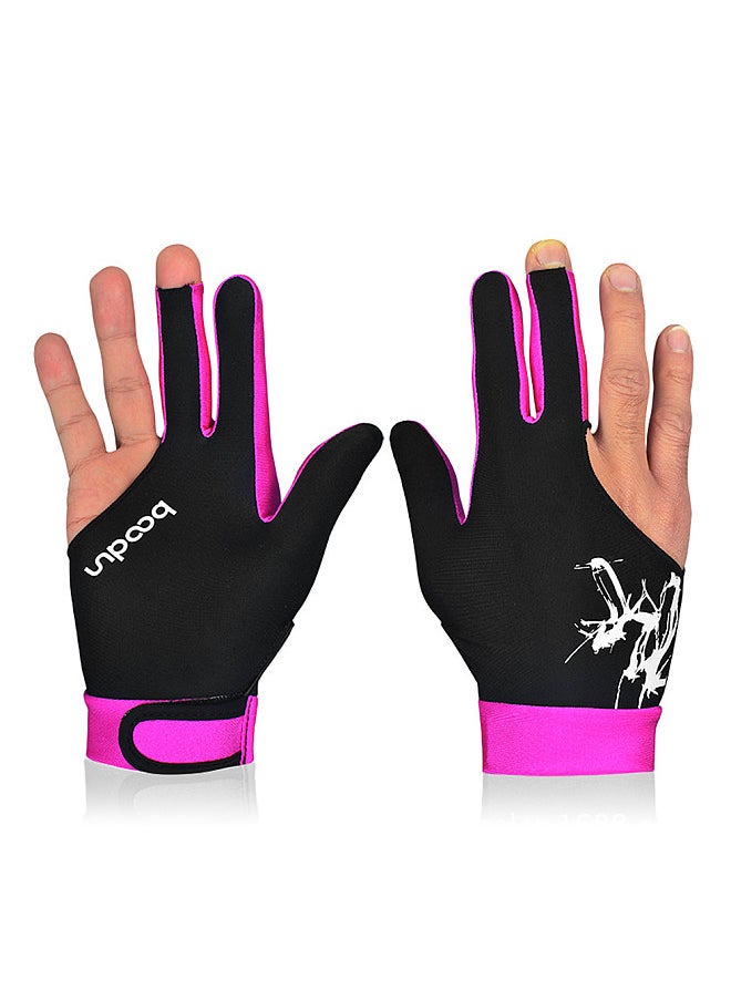 BOODUN 1Piece Billiard Glove 3 Fingers Cue Sports Glove Men Women Billiard Shooters Right Left Interchangeable Snooker Gloves  - Image 1