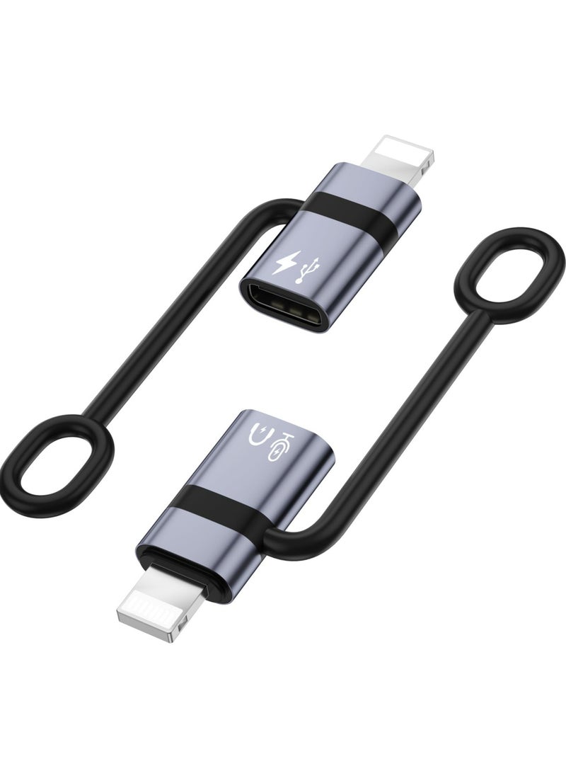 CMGTYYD - USB C to Lightning OTG Adapter - Connects Phones, Tablets to USB Flash Drives, Mics, Card Readers, and More | Versatile Accessory for Enhanced Device Functionality - Image 1