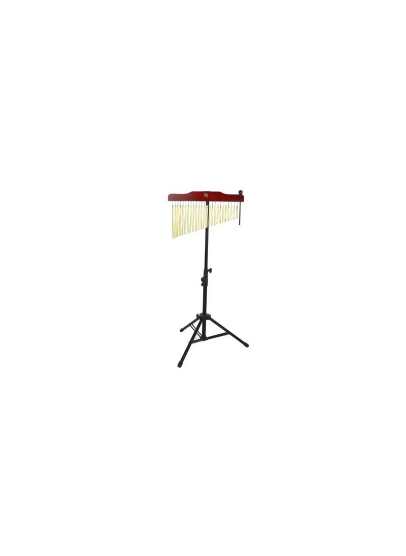 Megarya Bar Chimes with Adjustable Stand, TINRIEF 25-Note/36-Note Percussion Wind Chime set Single-row Wind Chime Musical Percussion Instrument (25-Note)  - Image 1