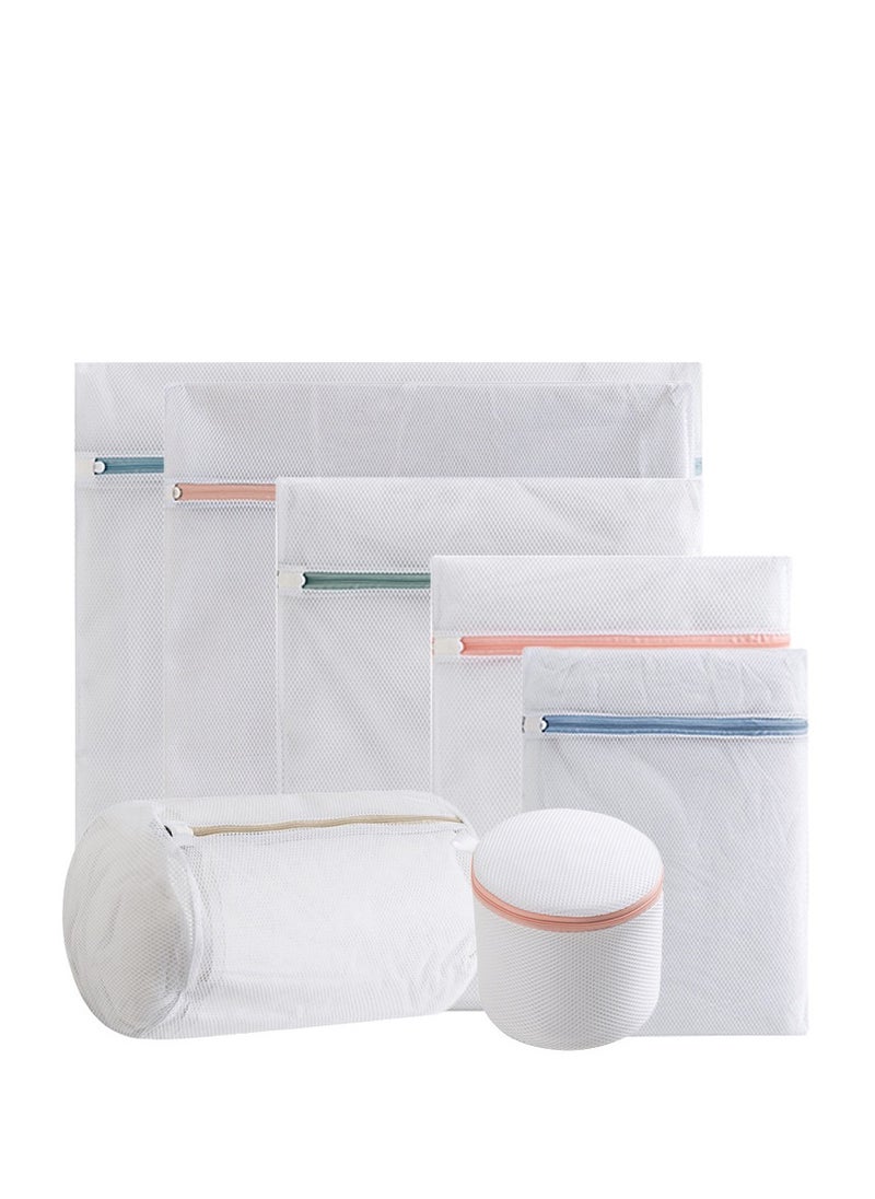 7 Pack-Durable Coarse & Fine Mesh Laundry Bags, Anti-Tangle for Machine Wash