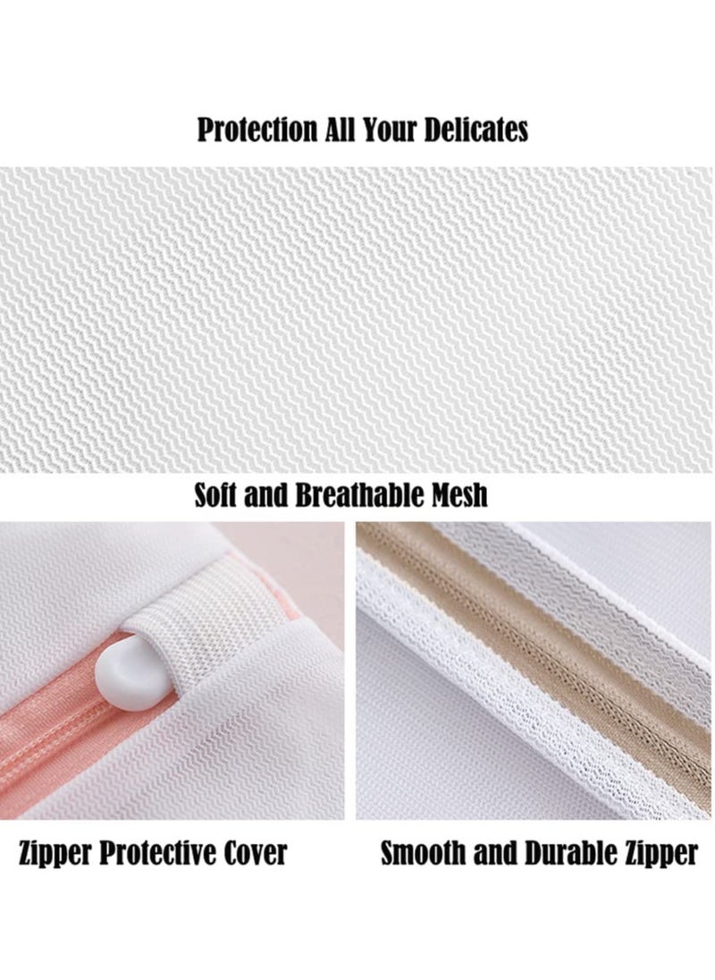 7 Pack-Durable Coarse & Fine Mesh Laundry Bags, Anti-Tangle for Machine Wash