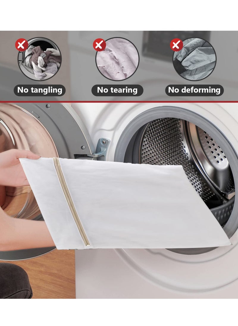 7 Pack-Durable Coarse & Fine Mesh Laundry Bags, Anti-Tangle for Machine Wash