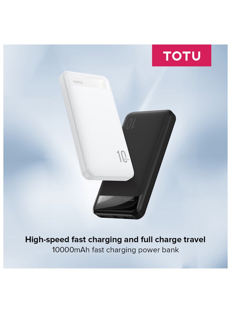 Totu - 10000mAh Power bank 42.5W Wireless Charging, Portable Design, with USB-C 20W/USB-A 22.5W PD fast charge Compatible with iPhone 15/13/12/series/android devices - Image 1