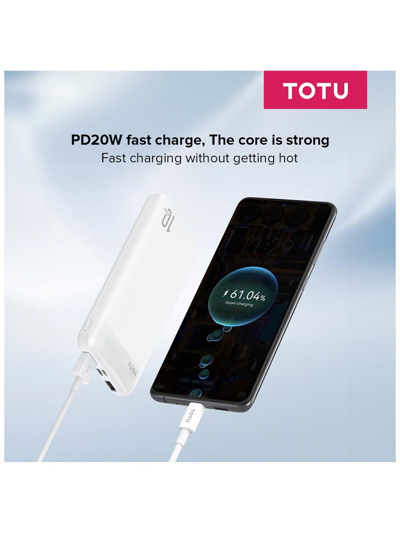 Totu - 10000mAh Power bank 42.5W Wireless Charging, Portable Design, with USB-C 20W/USB-A 22.5W PD fast charge Compatible with iPhone 15/13/12/series/android devices - Image 1