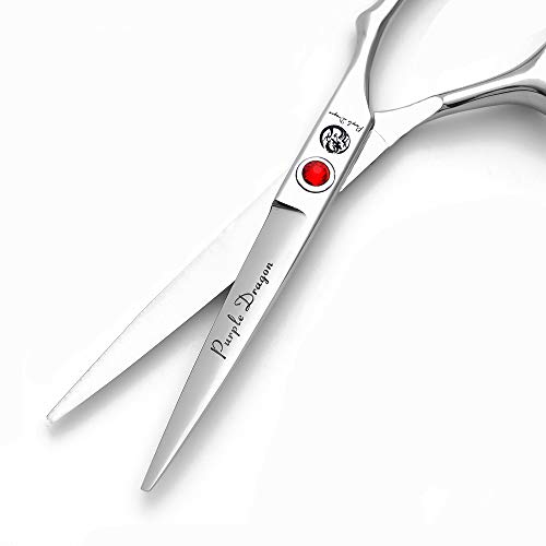 Purple Dragon 4“/5"/5.5"/6"/6.5"/7"/7.5"/8"/9"/10" Sharp Edge Salon Hair Cutting Shears - Pet/Dog Grooming Scissors with Bag - Perfect for Barber or Pet Groomer - Image 2