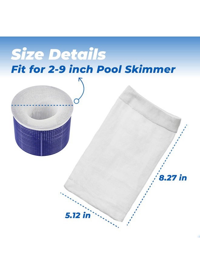 ANTOBLE 20 Pack Pool Skimmer Socks Ultrafine Mesh Savers for Filters, Baskets, Skimmers to Clean Debris Leaves for Inground & Above Ground Pools - Image 2