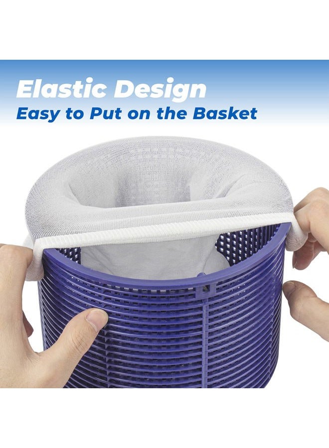 ANTOBLE 20 Pack Pool Skimmer Socks Ultrafine Mesh Savers for Filters, Baskets, Skimmers to Clean Debris Leaves for Inground & Above Ground Pools - Image 3