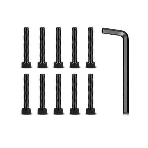 haizusai 10Pack Fuel Wheel Center Cap Screws with Adapter Tool for 100253 100248100253B100248B Stainless Steel Electroplating BlackSpare with Gasket Included - Image 1