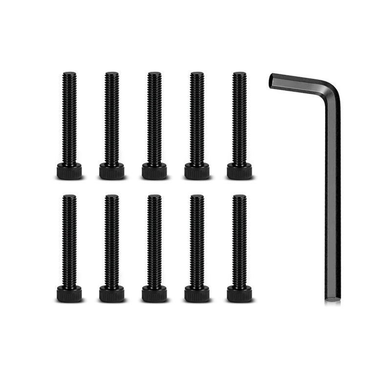 haizusai 10Pack Fuel Wheel Center Cap Screws with Adapter Tool for 100253 100248100253B100248B Stainless Steel Electroplating BlackSpare with Gasket Included - Image 3