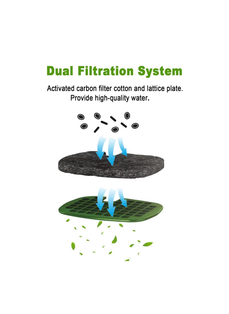 Reptile Drinking Water Dispenser for Amphibians, Automatic Reptile Water Dispenser Water Dripper Waterfall Dripper for Amphibians Lizard Chameleon Iguana Crested Gecko Turtle Frog Snake