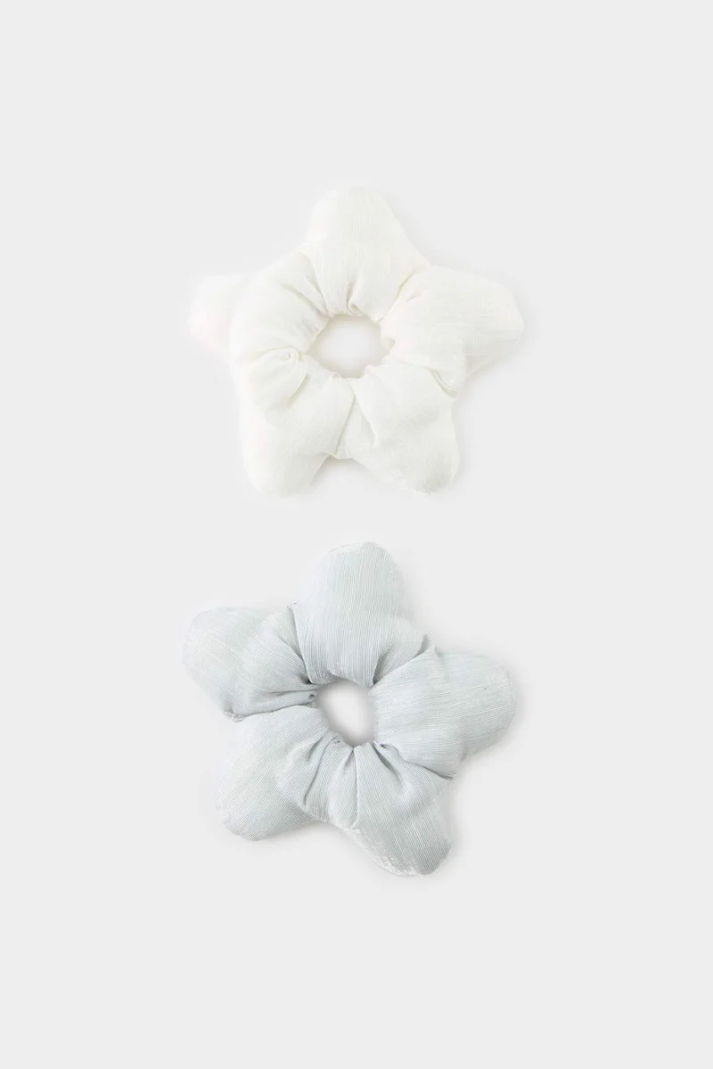 ديفاكتو Girl 2 Piece Stars Scrunchies