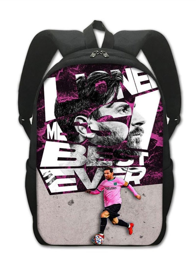 MESSI Children Backpack Daypack Schoolbag Teen Boys School Book bag