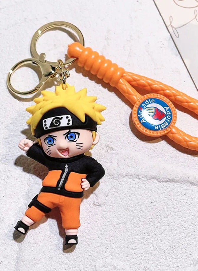 ميدالية مفاتيح كرتونية مميزة اكسسوار مميز سلسلة مفاتيح انمي بجودة عالية بتصميم كارتون ناروتو يتناسب مع مفاتيح السيارة والمحفظة والحقيبة هدية رائعة وجميلة - Image 1