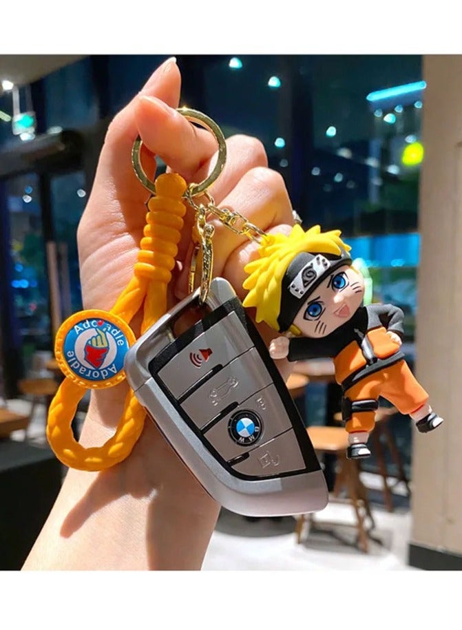 ميدالية مفاتيح كرتونية مميزة اكسسوار مميز سلسلة مفاتيح انمي بجودة عالية بتصميم كارتون ناروتو يتناسب مع مفاتيح السيارة والمحفظة والحقيبة هدية رائعة وجميلة - Image 5