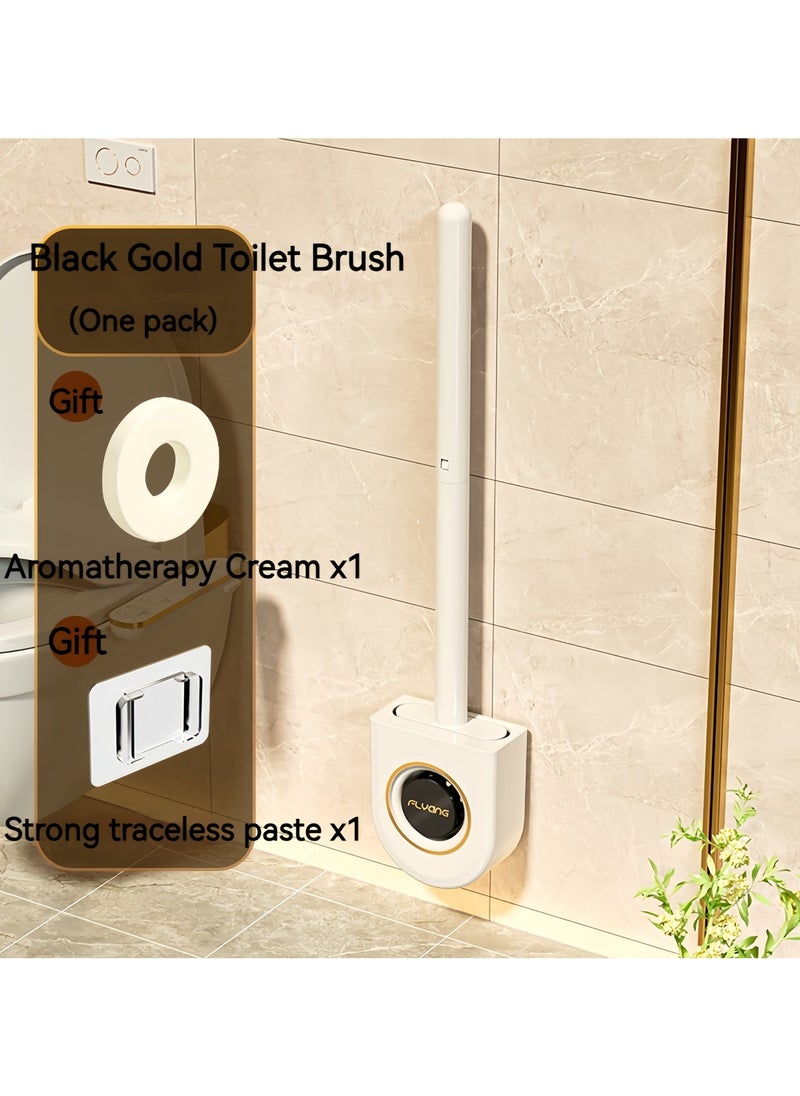 DRAVEN - GG - Toilet Brush,Silicone Toilet Brush Wall-Mounted Toilet Brush with Aromatherapy Tablets Silicone Toilet Brushes and Holders Toilet Scrubber with Silicone Bristles - Image 1