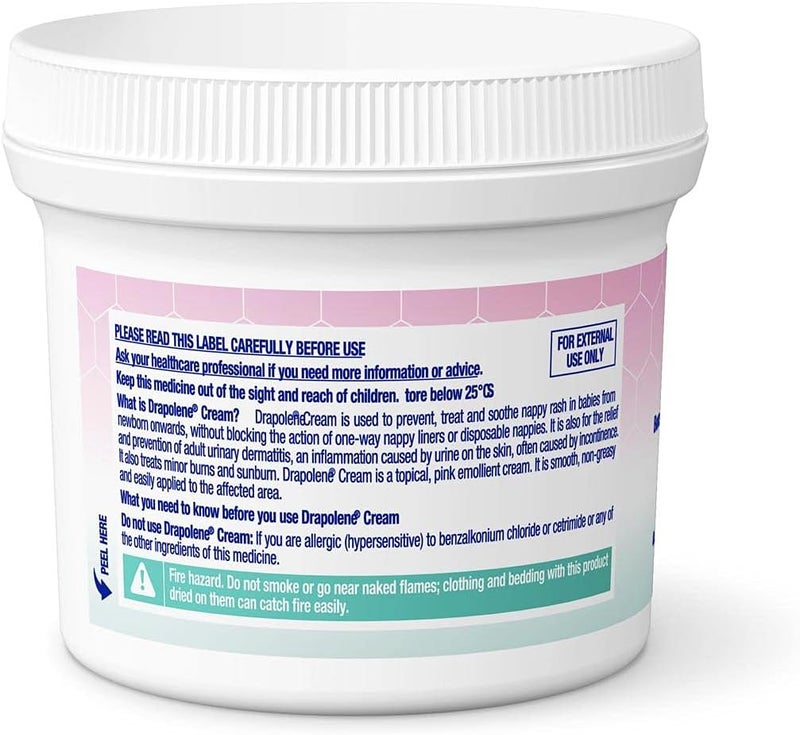 Drapolene Cream 350g Tub - Antiseptic for Sore Skin and Nappy Rash Relief - Image 2