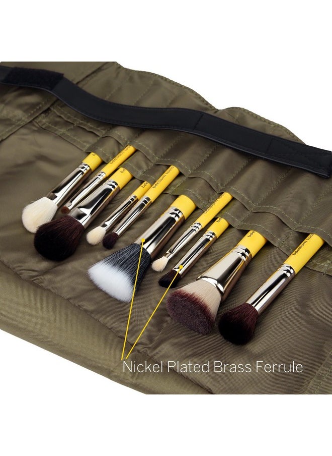 Bdellium Tools Professional Makeup Brush Studio Seriesmineral 10Pc. Brush Set With Rollup Pouch  - Image 5