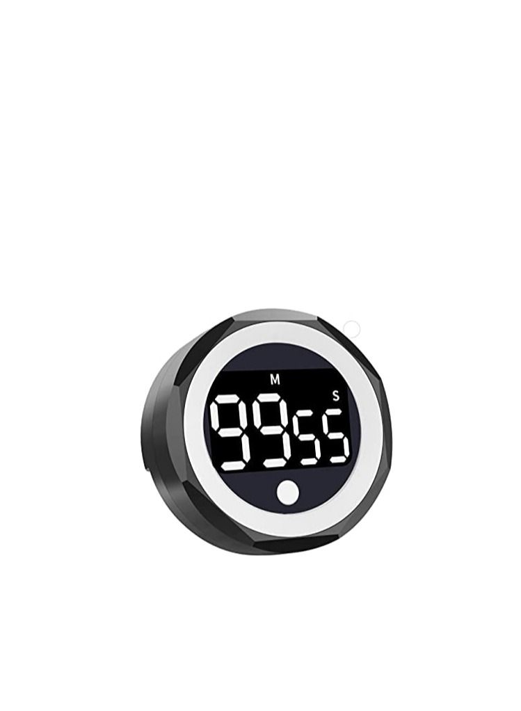 SYOSI Digital Kitchen Timer - Magnetic Countdown Countup Timer with Large LED Display, Volume Adjustable, Easy for Seniors and Kids to Use, 99 Minutes timer for Cooking Learning Meeting Yoga (Black) - Image 1