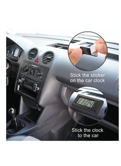 SYOSI 4 Pieces Small Digital Clock Mini Car Clock LCD Car Dashboard Time Clock Vehicle Electronic Clock for Car Truck Home Desk Office  - Image 5