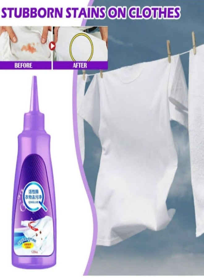 COLBEX all color Stain Remover for Clothes Multi-Purpose Roll Bead Fabric Clothes Stain Remover Pan Instant stain remover for Cotton Linen Polyester Blended Fabric Denim Down Jacket Strip 120ml - Image 3