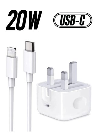 iPhone PD Fast Charger [Apple MFi Certified] 20W Type C Power Block Wall Charger Plug Adapter with 6.6FT USB-C to Lightning Cable Compatible with iPhone 14 13 12 11 X iPad,AirPods Pro (2nd Generation) - pzsku/ZB51611D5A75B2B08C205Z/45/_/1738266821/e4379058-d042-418b-bad9-91ecd8cd4d8f