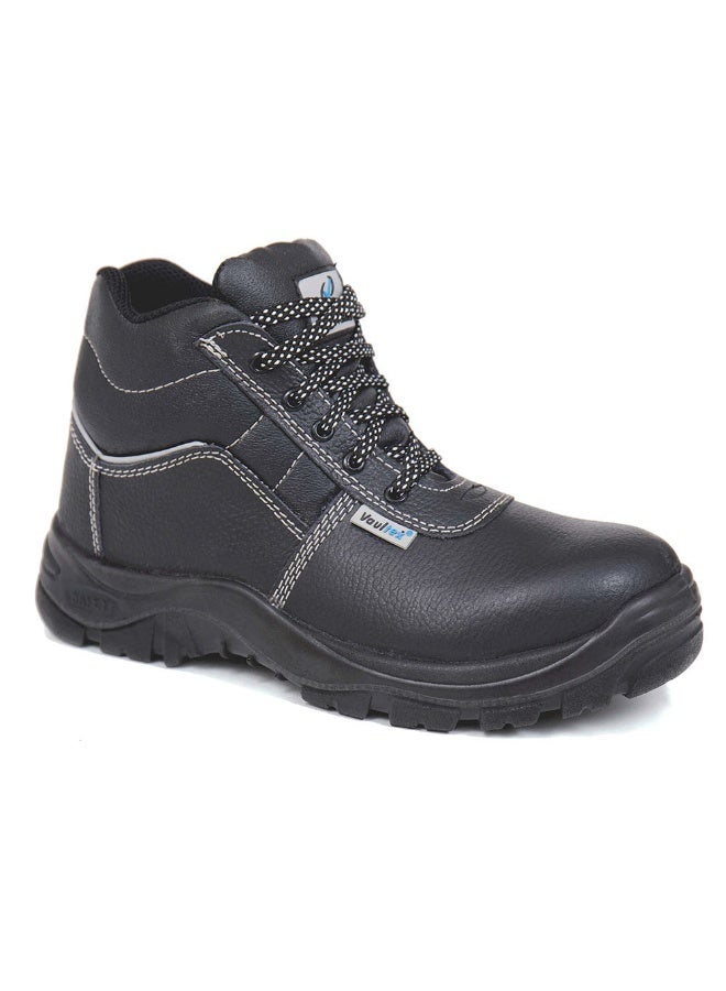Vaultex SGB S3 SRA High Ankle Steel Toe Safety Shoes - Black, 41 - Image 1
