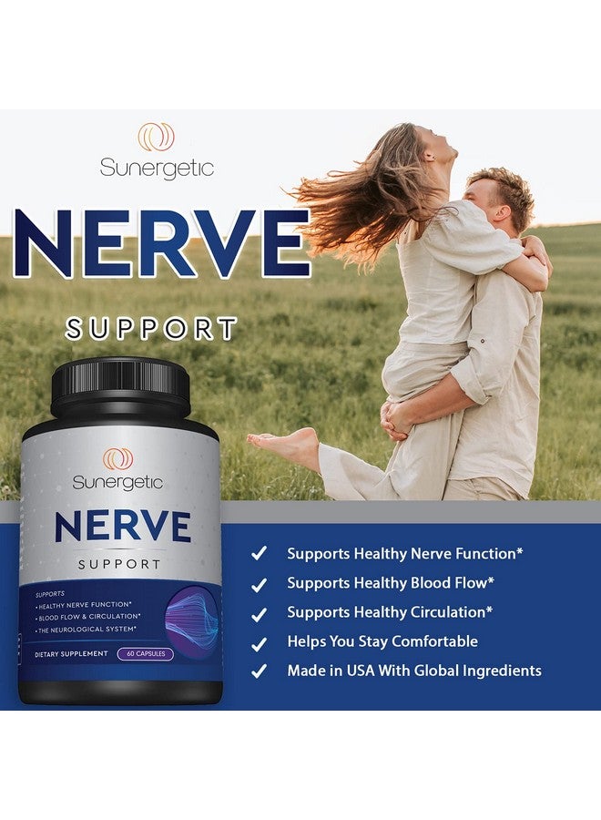 سانيرجيتيك مكمل غذائي ممتاز لدعم الأعصاب - مع حمض ألفا ليبويك (ALA) 600 مجم، وأسيتيل إل كارنيتين (ALC) وبينفوتيامين - تركيبة لدعم الأعصاب من أجل الدورة الدموية الصحية والقدمين واليدين وأصابع القدم - 60 كبسولة - Image 4