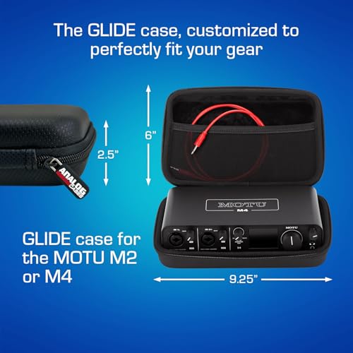 ANALOG CASES Motu M2 / M4 / Universal Audio Volt 4 Case - Custom-Fitted Compact GLIDE Case for Travel - Image 5