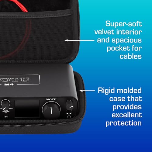 ANALOG CASES Motu M2 / M4 / Universal Audio Volt 4 Case - Custom-Fitted Compact GLIDE Case for Travel - Image 3