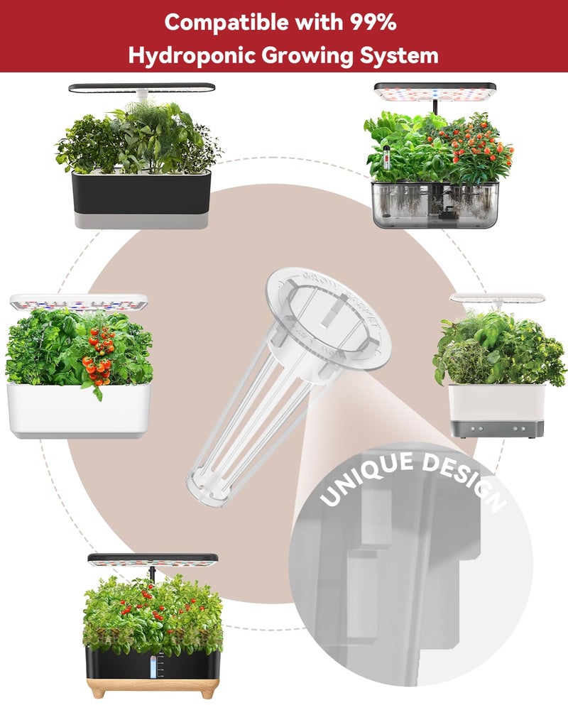 LYKOCLEAN Hydroponic Seed Pod Kit Compatible with AeroGarden, Ahopegarden, iDoo, MUFGA, 8 Pods Complete Growing Anything Garden Supply with Strawberry Seeds, Grow Sponges, Baskets, Domes, Labels - Image 4