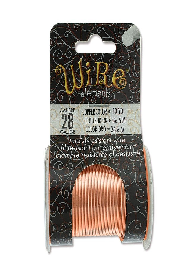 Beadsmith The Beadsmith 28-Gauge Lacquered Tarnish-Resistant Copper Wire for Jewelry Making,40 Yard,26.9 Meter Spool (Copper) - Image 5