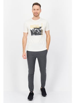 Ufc Men Sportswear Fit Short Sleeve Outdoor T-Shirt, Off White  - Image 3