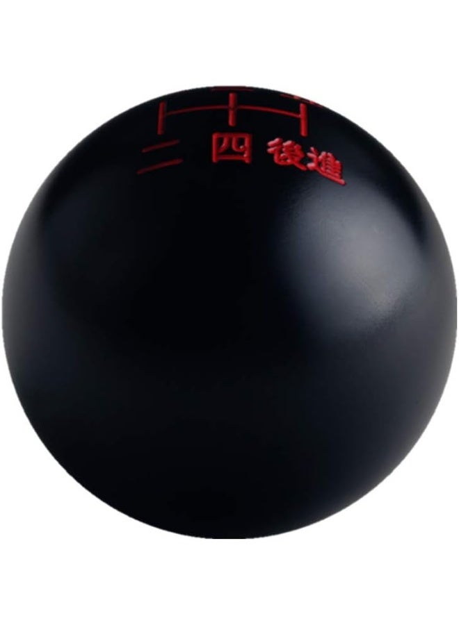 DEWHEL Black/Red Inlay Sphere 5 Speed Japanese Manual Shift Knob - Image 2