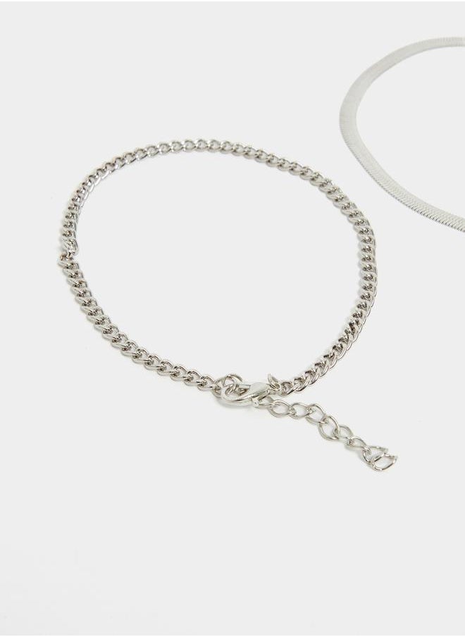 Styli Set of 2 - Assorted Link Chain Bracelets  - Image 2