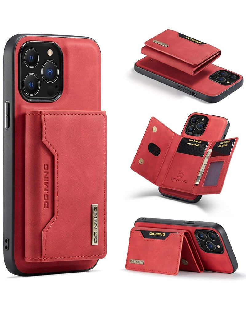 iPhone 15 Plus protection case, back cover with detachable magnetic ID card wallet, shockproof case, made of thermoplastic polyurethane  - Image 1
