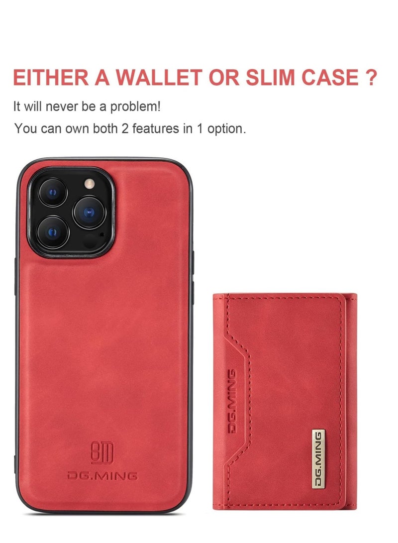 iPhone 15 Plus protection case, back cover with detachable magnetic ID card wallet, shockproof case, made of thermoplastic polyurethane  - Image 3