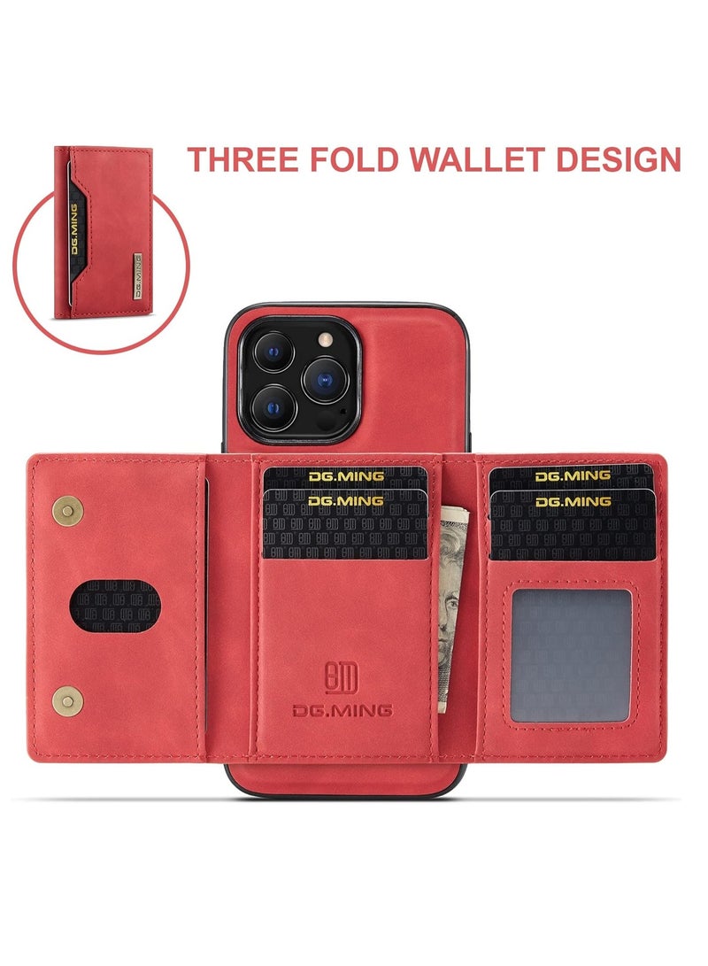 iPhone 15 Plus protection case, back cover with detachable magnetic ID card wallet, shockproof case, made of thermoplastic polyurethane  - Image 4