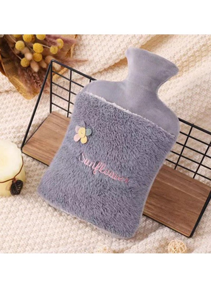 Generic New Water Injection Hot Water Bag Wholesale Large Size Warm Hand Bag Plush Rubber Water Bag - Image 1