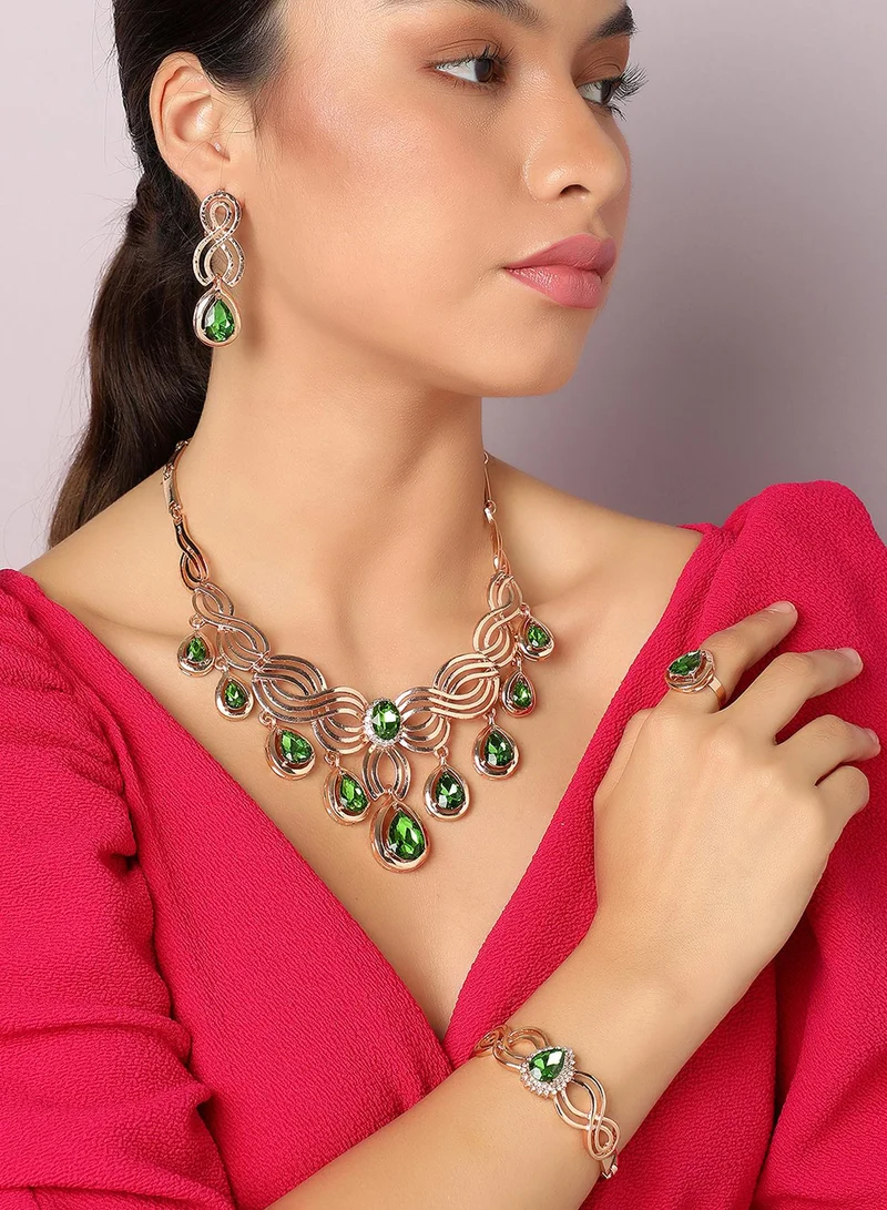 SOHI Stone Artificial Jewellery Set