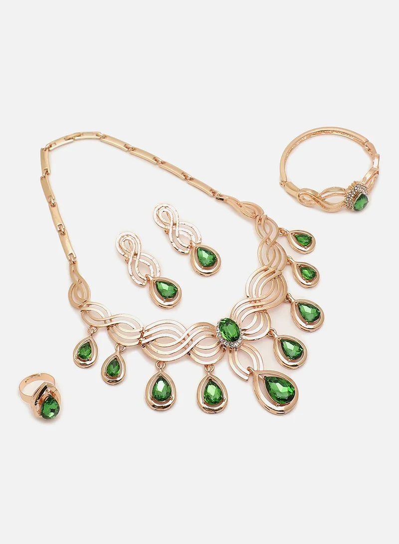 SOHI Stone Artificial Jewellery Set