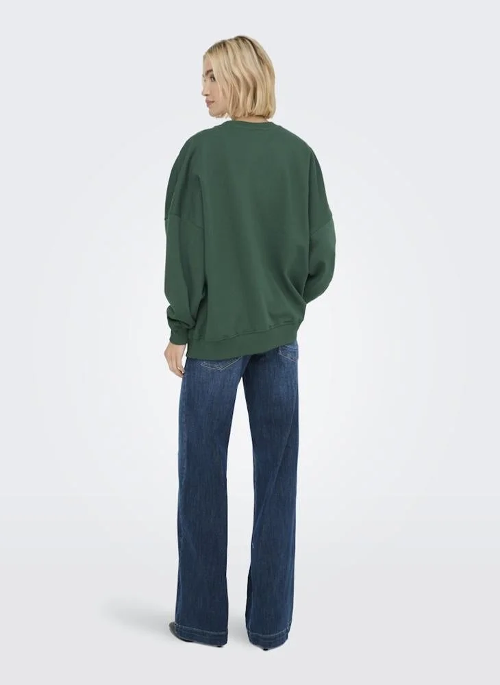 ONLY ONLBILA Long sleeve BEAR crew NECK Sweatshirt