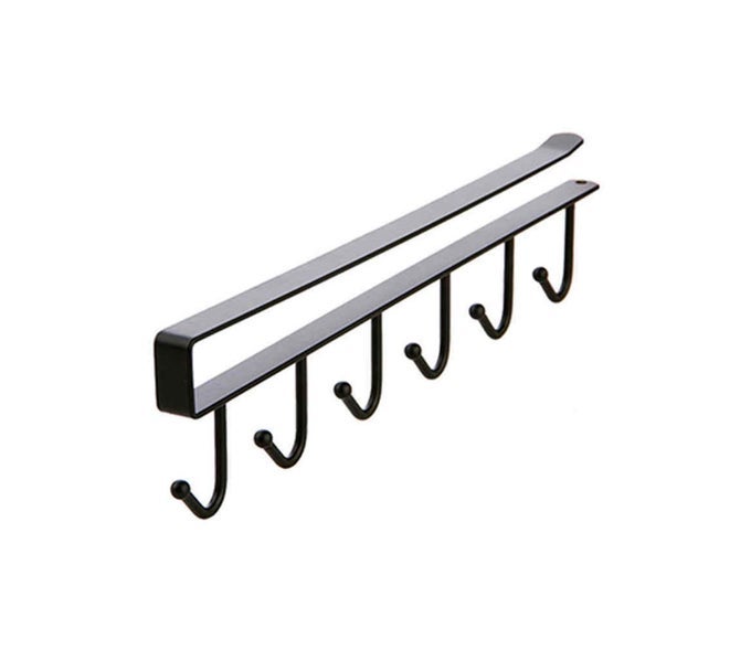 MULTIFUNCTIONAL METAL DOOR ORGANISER CABINET HOOK HANGER RACKCUPBOARD HANGING STORAGE SHELF HOOKMULTI COLOR