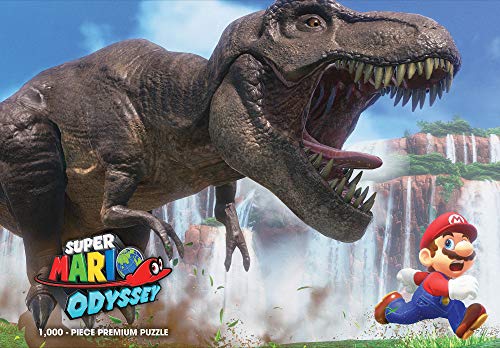 USAopoly Super Mario Odyssey The Chase 1000 Piece Jigsaw Puzzle Super Mario Odyssey Video Game Collectible Puzzle Mario Bros Toys - Image 1