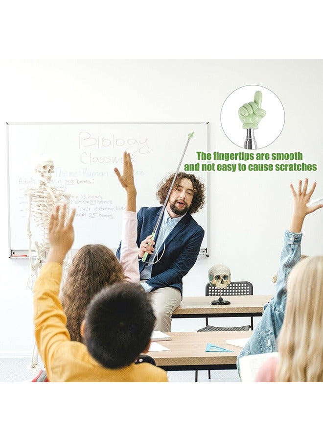 Generic 3pcs Telescopic Teachers Pointers, Extendable Pointing Stick Retractable Pointer Whiteboard Pointer for Teacher Classroom Aids (Pink, Sky Blue, Light Green)  - Image 5