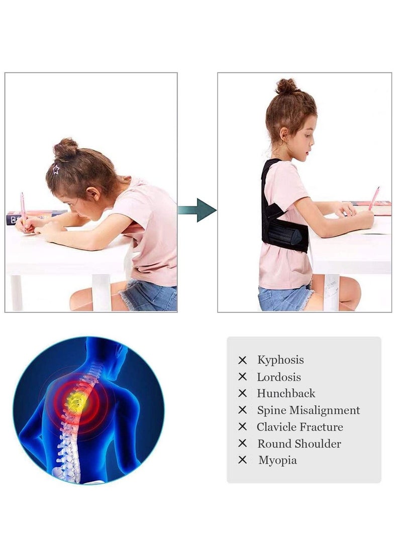 Professional Posture Corrector for Kids and Teens, Adjustable Upper Back Brace Clavicle Support Brace, for Teenagers Boys Girls Spinal Support to Improve Slouch, Prevent Humpback, Back Pain Relief,M - Image 4