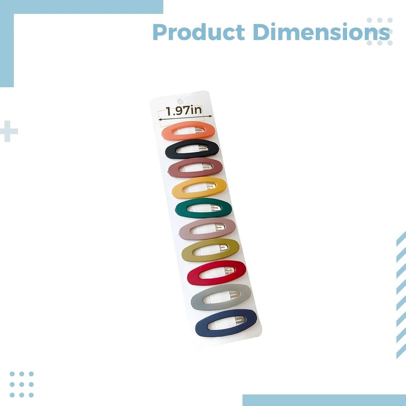 20 Pcs Nonslip Snap Hair Clips, Solid Color Barrettes, Girls' Hair Accessory, Decorative And Functional - Image 4